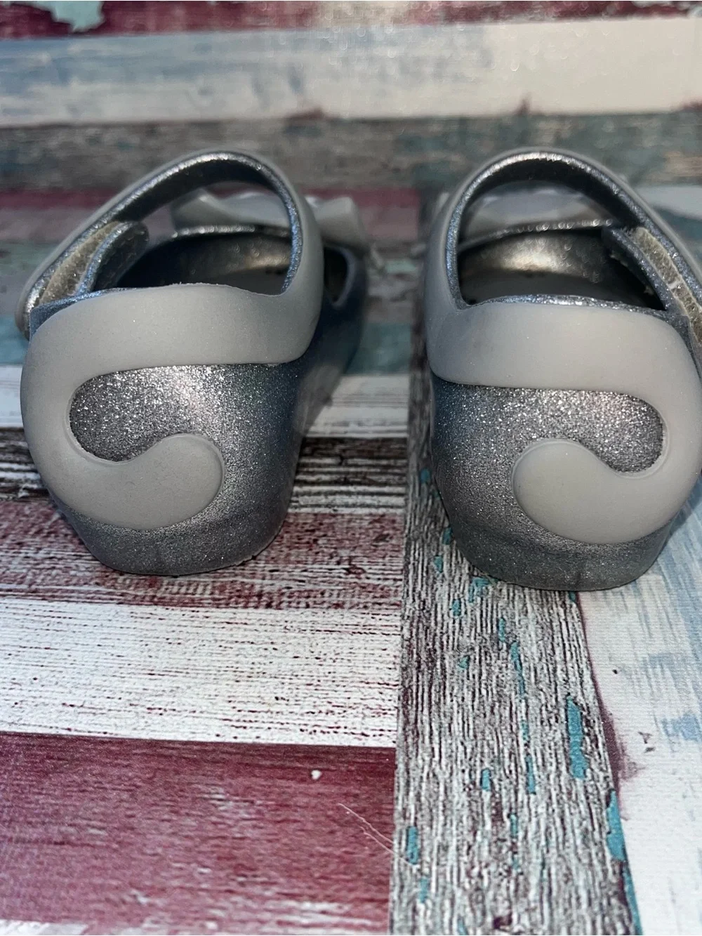 Mini Melissa Ultra Girl II Alice W Mary Jane Flats Sandals Cats EUC SZ 7 Toddler